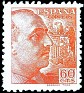 Spain - 1939 - Franco - 60 CTS - Orange - Spain, Franco - Edifil 873 - General Francisco Franco Bahamonde (1892-1975) - 0